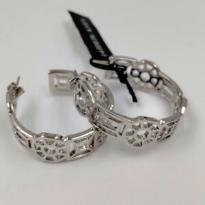 Dyrberg Kern Hoop Earrings Silver Stainless Steel